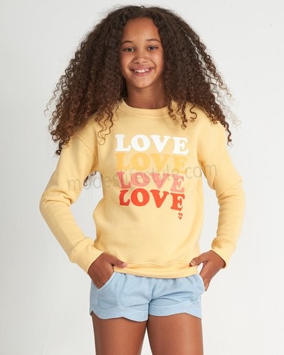 So Much Love Cr - Sweatshirt imprimé pour Fille Pas cher - -0