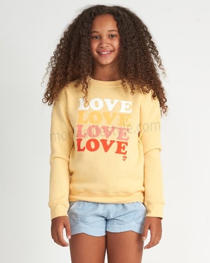So Much Love Cr - Sweatshirt imprimé pour Fille Pas cher - -1