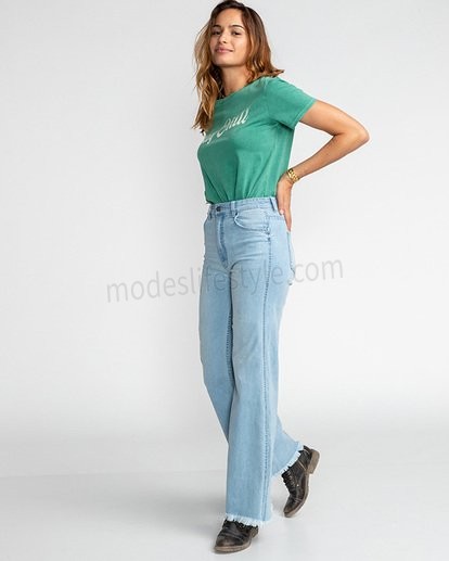 Wide Range - Jean taille haute pour Femme Pas cher - -4
