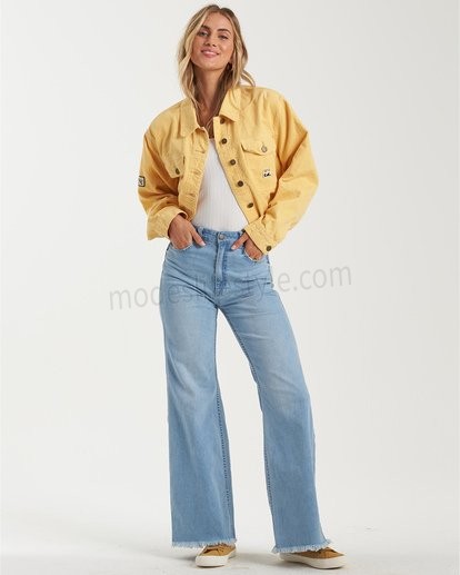 Wide Range - Jean taille haute pour Femme Pas cher - -1